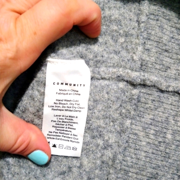 Aritzia Iconic Cape Gray Yak Wool XXS - Picture 12 of 13